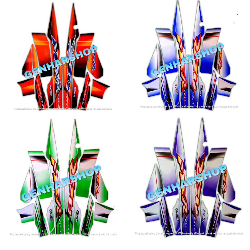 YAMAHA F1ZR 2003 F1Z R 2003 STANDARD FULL SET MOTORCYCLE BODY STRIPING STICKERS
