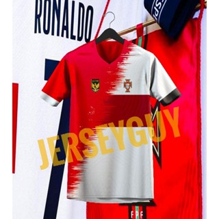 เสื้อกีฬาแขนสั้น ลายทีมโปรตุเกส INDONESIA PORTUGAL 2023 (ฟรีป้ายชื่อ และตัวเลขด้านหลัง)