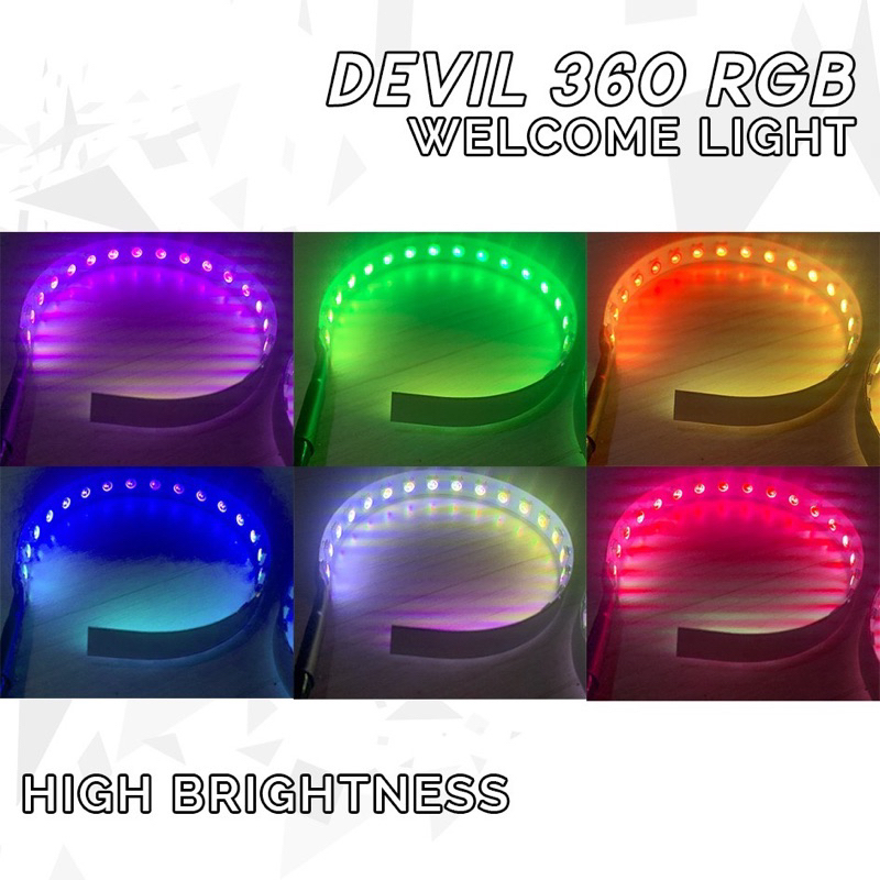 DEVIL EYE MATRIX RGB พร้อมไฟยินดีต้อนรับ DEMON EYES 360 RGB