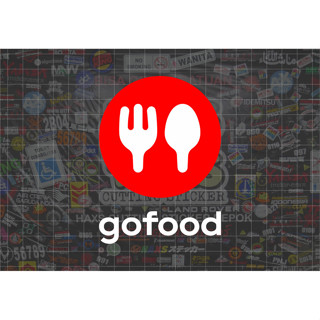 สติกเกอร์โลโก้ Gofood ขนาด 8 ซม. สําหรับติดตกแต่งผนังรถยนต์ รถจักรยานยนต์ V1