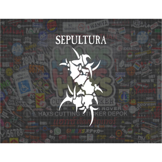 สติกเกอร์ตัด Sepultura ขนาด 15x27 ซม. สําหรับรถจักรยานยนต์ รถยนต์