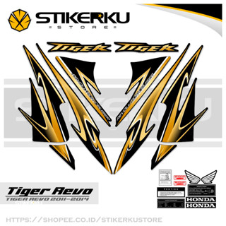 สติกเกอร์ TIGER 2000 REVO TIGER REVO สําหรับติดตกแต่งรถยนต์ TIGER REVO TIGER 2000 TIGER NEW HONDA TIGER REVO HONDA Sticker POLET NEW Design TIGER REVO Stickerkudecall MOTIF 1