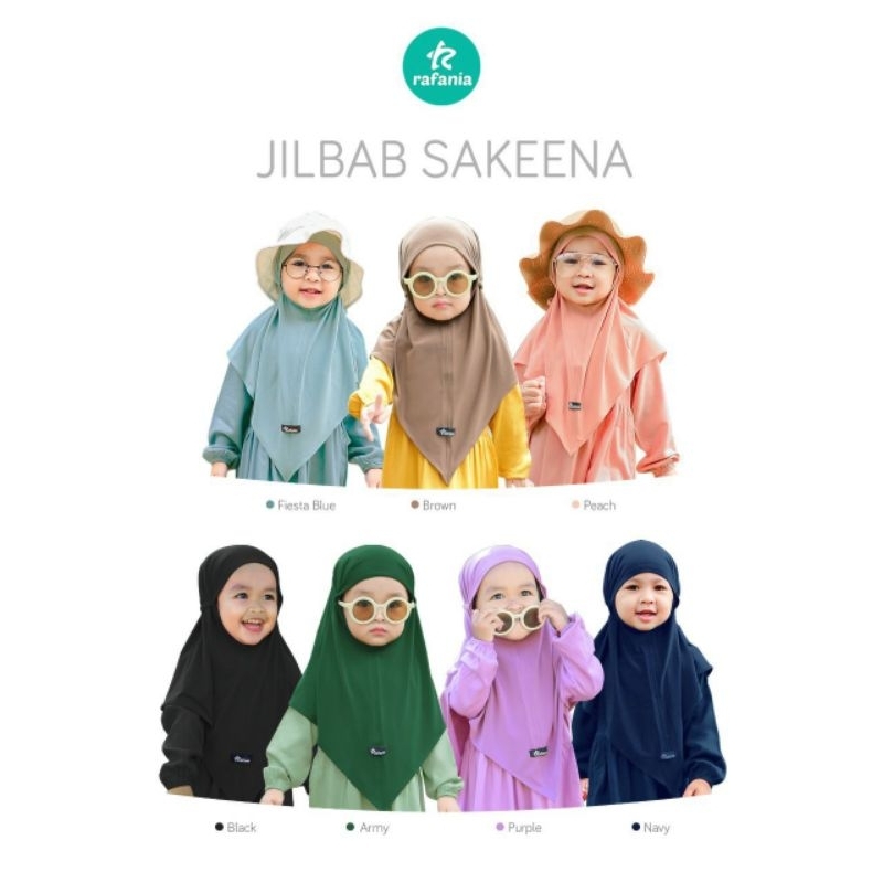 SAKEENA RAFANIA KIDS HIJAB เท่านั้น | TEENAGE TODDLER MUSLIMAH HIJAB