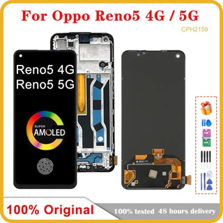 หน้าจอ Lcd แบบนิ้วมือ 7 เมตร รับประกัน 1 เดือน สําหรับ OPPO RENO 5G 4G RENO