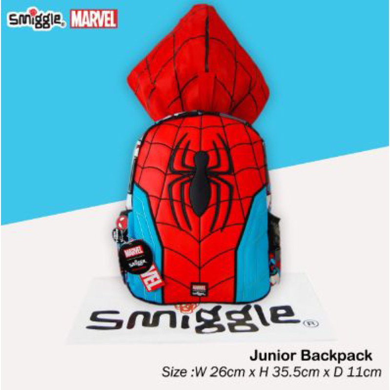 Smiggle X Marvel series junior hoddie Backpack 03152 และอาวุโส 03157