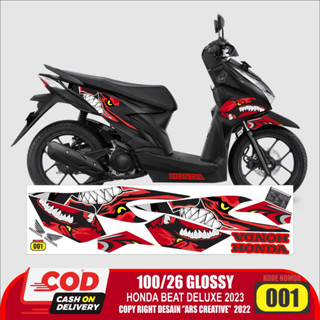 สติกเกอร์ตกแต่งรถยนต์ สําหรับ Honda Beat Deluxe 2023 Variation Decal ARS001