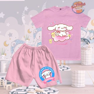 เสื้อเชิ้ต และกางเกงขาสั้น พิมพ์ลาย CINNAMOROLL CINNAMOROLL สําหรับเด็ก