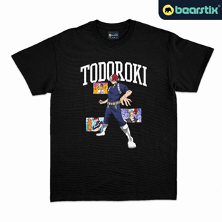 Bearstix - เสื้อยืด ลายการ์ตูนอนิเมะ Todoroki Shoto Kaos My Hero Academia - Baju สไตล์สตรีท