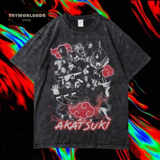 เสื้อยืด พิมพ์ลาย Tryworldbdg OFFICIAL AKATSUKI สําหรับผู้ชาย | เสื้อเชิ้ต ซักได้ | หินล้าง | เสื้อยืด ขนาดใหญ่ | เสื้อยืด ลาย Akatsuki WASHING VINTAGE