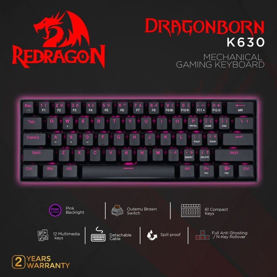 REDRAGON Reddragon Mechanical Gaming Keyboard DRAGONBORN - K630