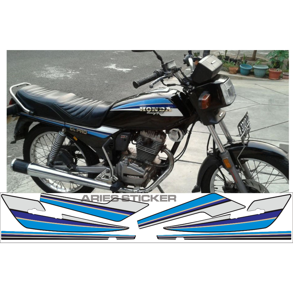 สติ๊กเกอร์แถบการพิมพ์ Honda gl max pro 1991/1990