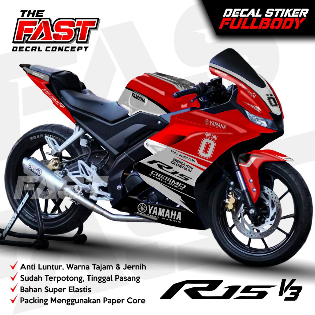Decal R15 V3 Full Body สติกเกอร์ R15 V3 Full Body Decal R15 V3 Ohlins สติกเกอร์ Variation R15 V3 สติ