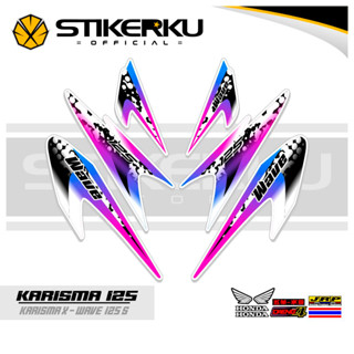 สติกเกอร์ ลาย Charisma STRIPING 125 28 MOTIF Charisma STICKER X 125 D STOCK DECALS Variations STRIKER Contemporary Charisma SIKER Unique ORI Stickersimple STRIPING Motocycle Trim WAVE 125s SUPRA Father stickerkustore