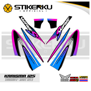 สติกเกอร์ ลาย Charisma STRIPING 125 31 MOTIF Charisma STICKER X 125 D STOCK DECALS Variations STRIKER Contemporary Charisma SIKER Unique ORI Stickersimple STRIPING Motocycle Trim WAVE 125s SUPRA Father stickerkustore