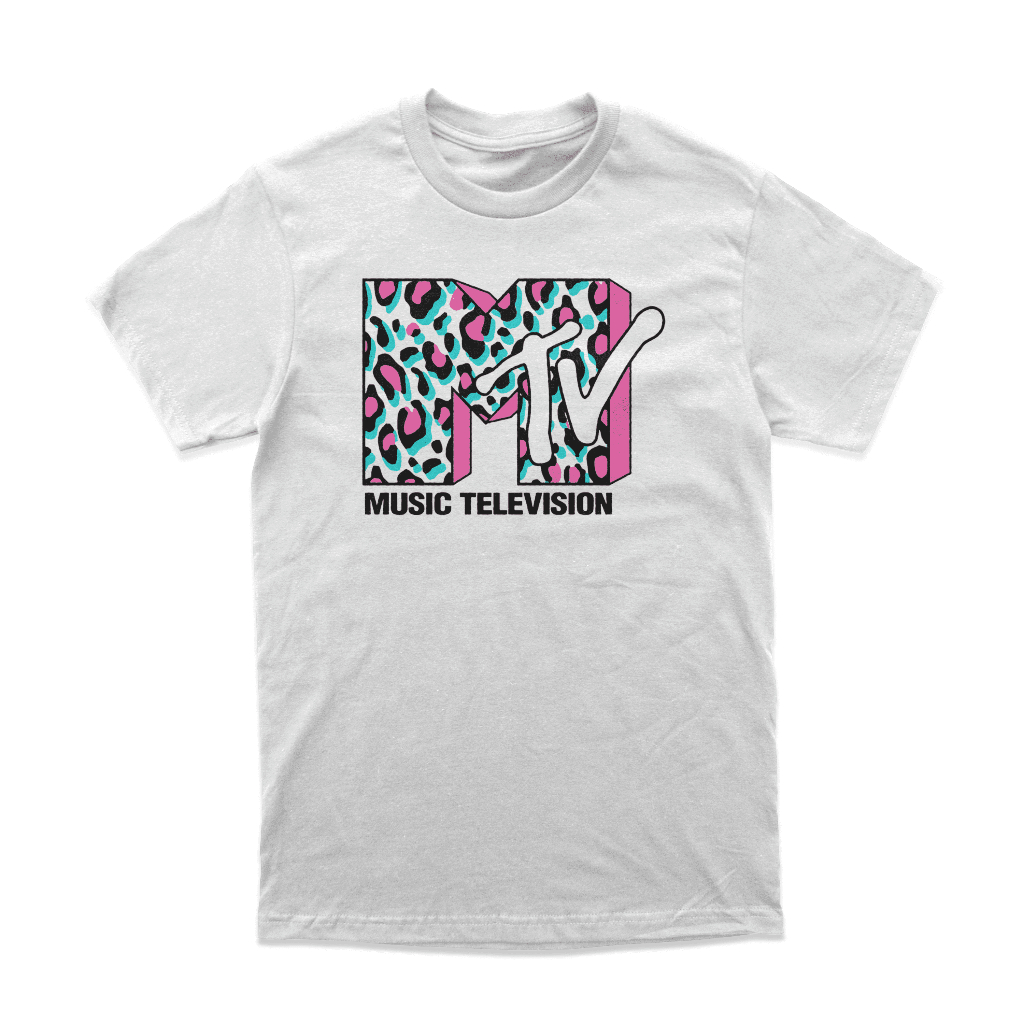 เสื้อยืดโทรทัศน์ดนตรีวินเทจ MTV "สินค้า MTV3"