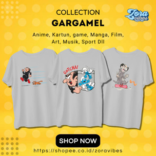 เสื้อยืด พิมพ์ลาย Smurfs Group Smurfs Group Smurfs Gargamel แฟชั่นสําหรับผู้ชาย และผู้หญิง