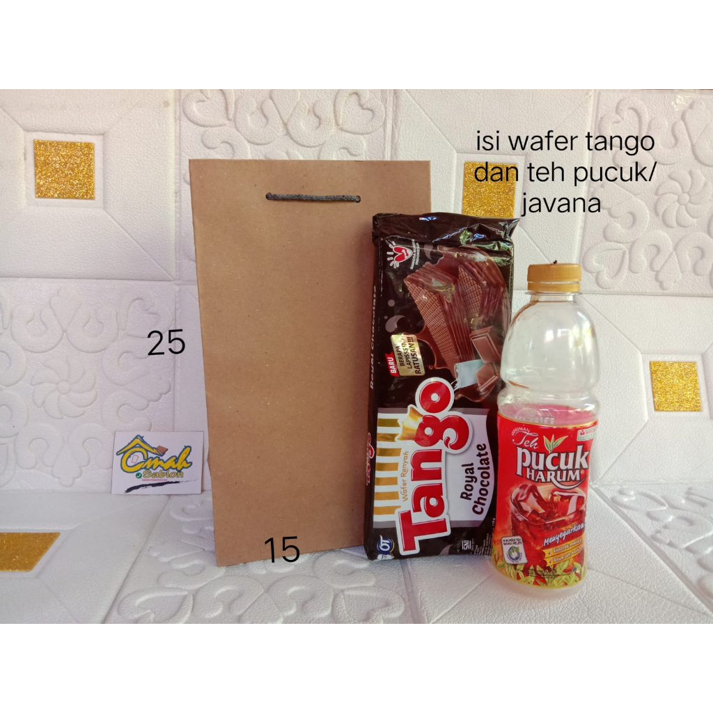 ถุงกระดาษ 15x7x25***