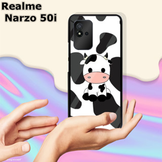 [OR38] เคสมันวาว ลายวัวน่ารัก สําหรับ REALME NARZO 50I