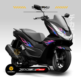 สติกเกอร์ สําหรับ Honda PCX160 STRIPING 5Th MOTIF Fire Edition ALL-NEW PCX160 ABS PCX พร้อมส่ง