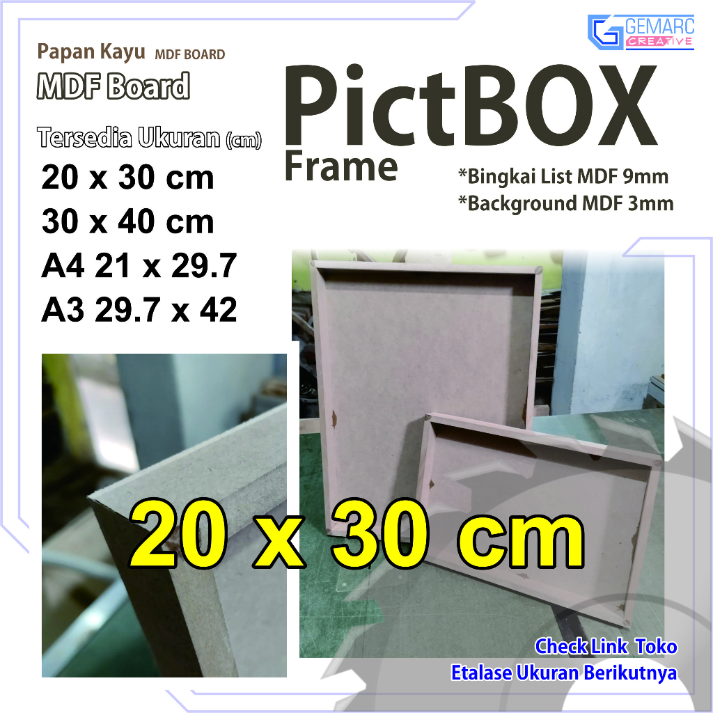 Pictbox / Mdf Frame 20x30