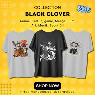 เสื้อยืด พิมพ์ลายอนิเมะ BLACK CLOVER