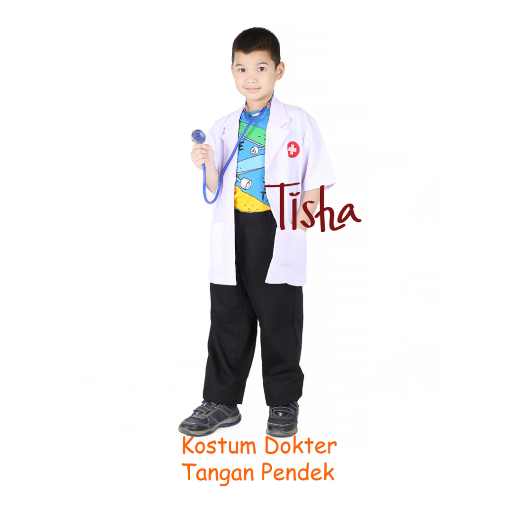 UK DOCTOR COSTUME 3-10 ปี SHORT SLEEVES / DCTOR CLOTHES DOCTOR COSTUME PREMIUM