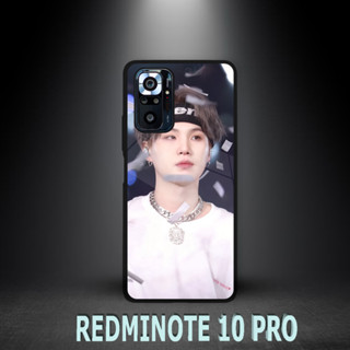 [RR32] เคสโทรศัพท์มือถือ ลายกลิตเตอร์ สําหรับ Xiaomi REDMI NOTE 10 PRO | เคส Hp เคลือบเงา | Suga Motif