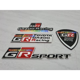 โลโก้สัญลักษณ์ เขียน GR TOYOTA GAZOO RACING GR SPORT GR GAZOO RACING พิเศษ อะคริลิค พลาสติก พรีเมี่ยม หรูหรา