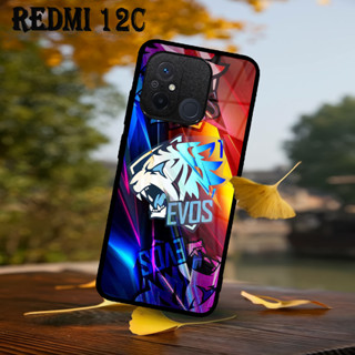 [B02] เคส Xiaomi REDMI 12C กลิตเตอร์ | เคส Hp เคลือบเงา | ลวดลาย Evos Motif