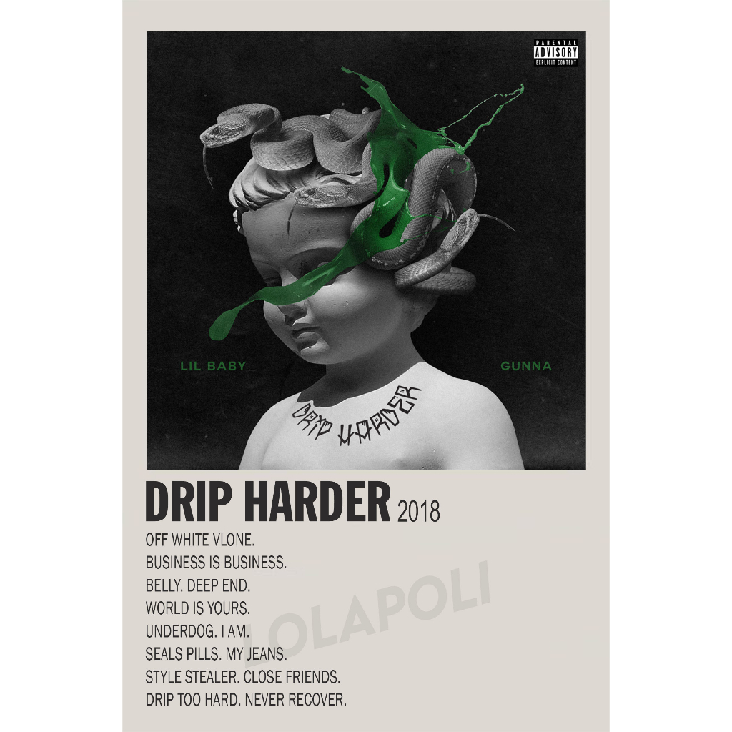 โปสเตอร์ปกอัลบั้ม Drip Harder - Lil Baby &amp; Gunna