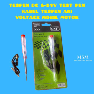 Tespen DC 6-24V TEST PEN สายเคเบิ้ลแบตเตอรี่ TESPEN แรงดันไฟฟ้า สําหรับรถยนต์ รถจักรยานยนต์