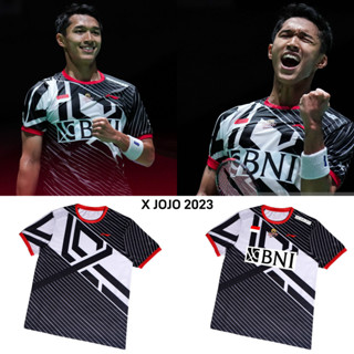 ใหม่ เสื้อยืด ลายทีมแบดมินตัน X JOJO Jonatan Christie 2023 ฟรีชื่อประเทศสโมสร