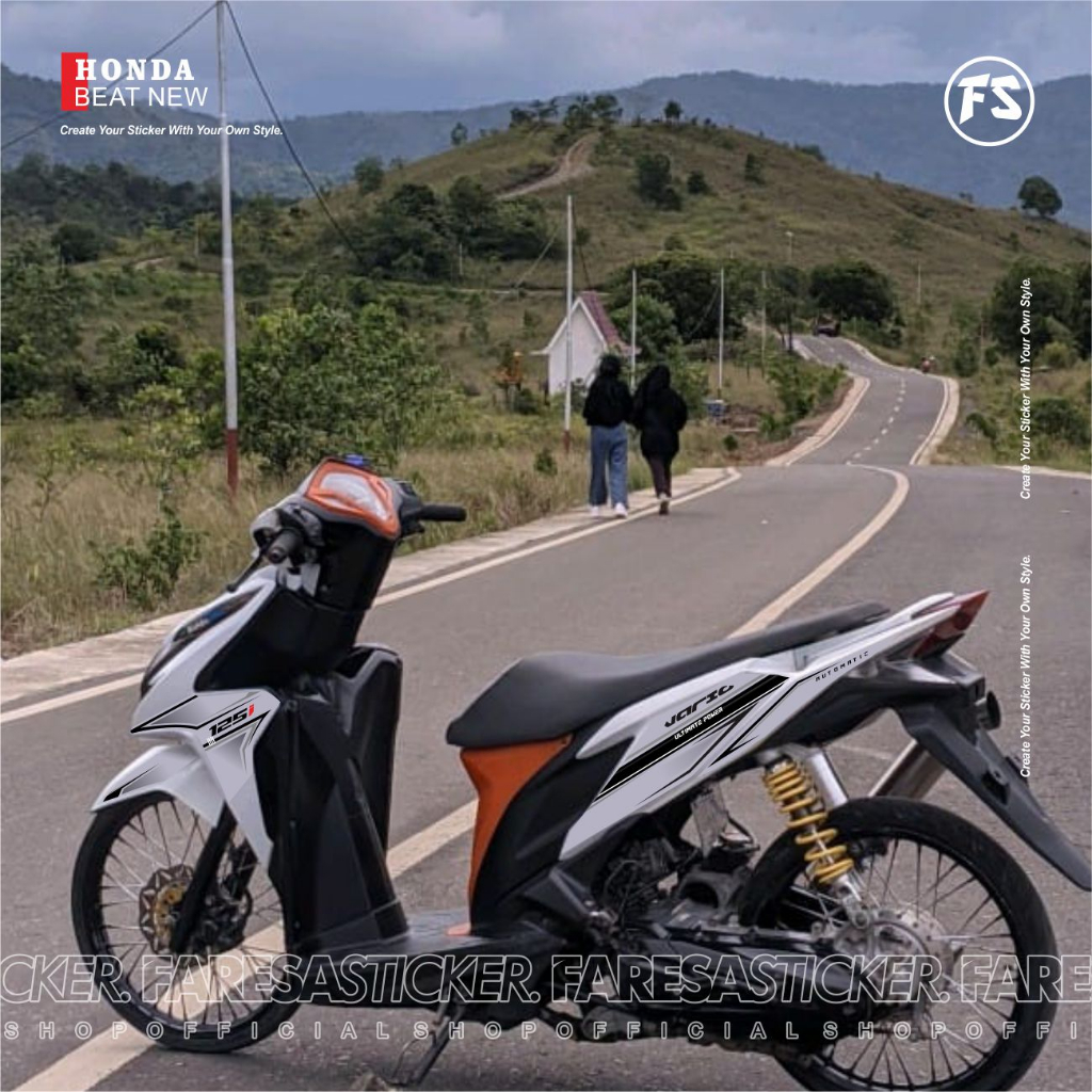 V1 แถบ HONDA VARIO TECHNO 125 เก่า | Old Techno สติกเกอร์ จํากัด โดย FARESA STICKER