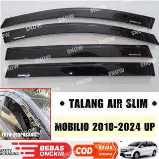 ที่บังแดดด้านข้าง แบบบาง สีดํา สําหรับ Honda Mobilio Gutters 2020s 2023 2024