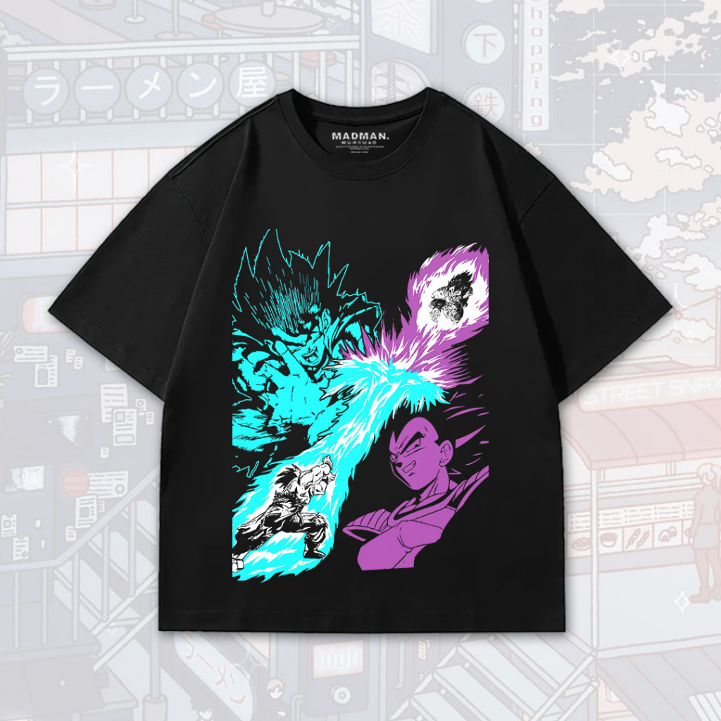 เสื้อยืดอนิเมะ MADMAN Oversize DRAGON BALL Z | ถึง AI2-16