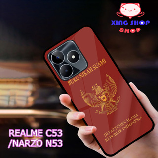 [CS22] เคส Realme C53 มันวาว| Realme NARZO N53 | เคสร่วมสมัย คุณภาพดี | Xing ทุกร้าน| Motif หนังสือแต่งงาน