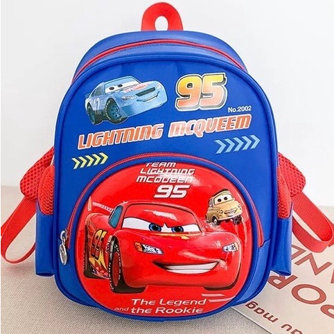 10.10 - BACK TO SCHOOL Kindergarten-SD SCHOOL Bag Boys MQUEEN Car Backpack | กระเป ๋ าเป ้ สะพายหลัง