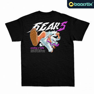 Bearstix - เสื้อยืดลําลอง แขนสั้น พิมพ์ลาย Gear 5 Monkey D Luffy One Piece Nika สําหรับผู้ชาย