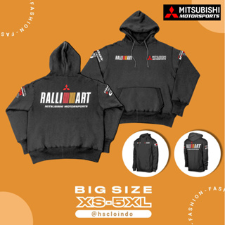 เสื้อแจ็กเก็ต เสื้อฮู้ดดี้ ผ้าฟลีซ ลาย Mitsubishi Ralliart Motorsport Rally Offroad ขนาดใหญ่ ไซซ์ XS S M L XL XXL 3XL 4XL 5XL สําหรับผู้ชาย ผู้หญิง