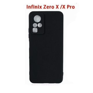 เคสนิ่ม เนื้อแมตต์ สีดํา สําหรับกล้อง INFINIX ZERO X/INFINIX ZERO X PRO