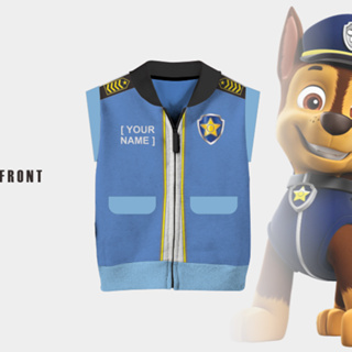 เสื้อกั๊ก แบบนิ่ม แบบหนา พิมพ์ลาย Chase Paw Patrol สําหรับเด็ก