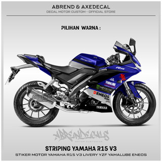 สติกเกอร์ R15 V3 LIVERY YZF YAMALUBE ENEOS สําหรับติดตกแต่งรถจักรยานยนต์ YAMAHA R15 V3