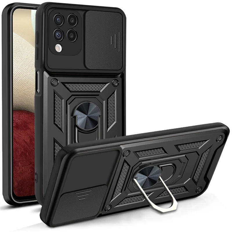 เคส Samsung A12 - เคส M12 Softcase SLIDE ARMOR เคสป้องกันกล้อง เคส Hp Samsung A12 - M12