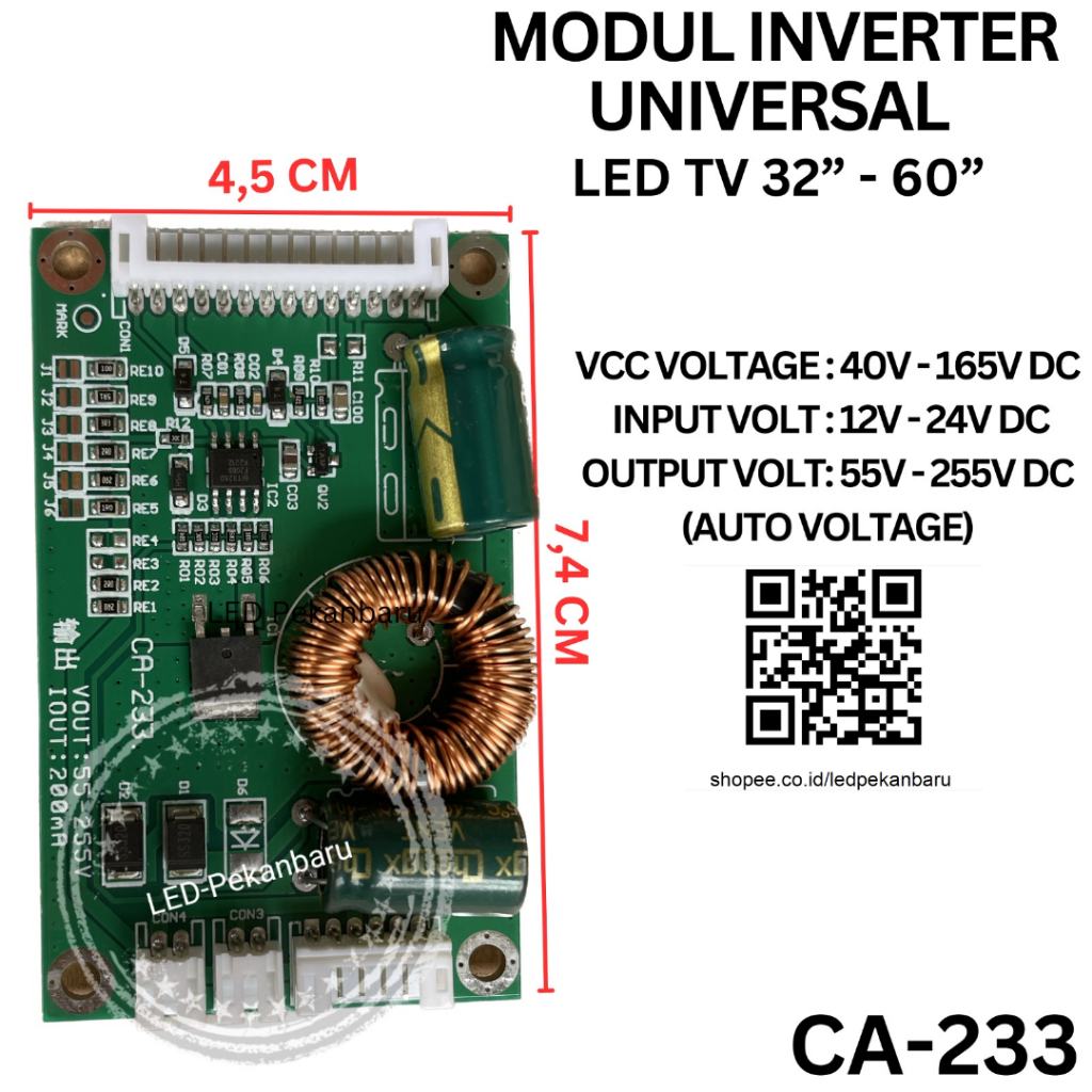 INVERTER BL BACKLIGHT CA233 UNIVERSAL MULTI CA-233 32-60 INCH 55-255V