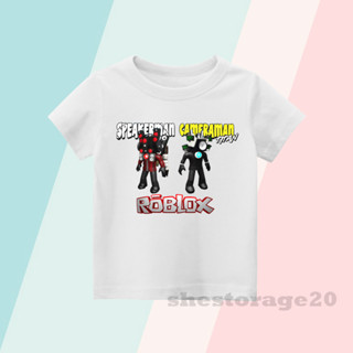 เสื้อยืด พิมพ์ลาย SPEAKERMAN CAMERAMAN ROBLOX SKIBIDI TOILET SPEAKERMAN ROBLOX CAMERAMAN ROBLOX SKIBIDI TOILET TITAN CAMERAMAN TITAN SPEAKERMAN สําหรับเด็ก