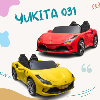 Maenan Mobilan Aki Yukita 031 - 24 Volt BAN KARET (bisa muat 2 orang dewasa) - Mainan Mobilan Aki FERRARI (bisa muat 2 orang dewasa)