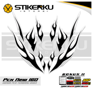 สติกเกอร์ PCX 160 MOTIF 4 รุ่นไฟ PCX160 LIST Pole Unique SIMPLE ORI STICKER STICKER STIPING ABS HONDA สําหรับติดตกแต่งรถยนต์