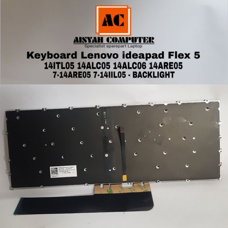 Lenovo ideapad Flex 5 14-ITL05 14-ALC06 14-ARE05 คีย์บอร์ด - พร้อมไฟแบ็คไลท์