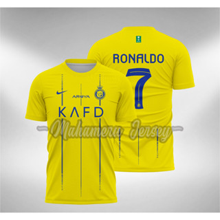 เสื้อกีฬาแขนสั้น ลายทีม Ronaldo Al Nassr 2023 2024