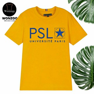 เสื้อยืด พิมพ์ลาย Psl PARIS UNIVERSITY UNIVERSITE PARIS คุณภาพดี